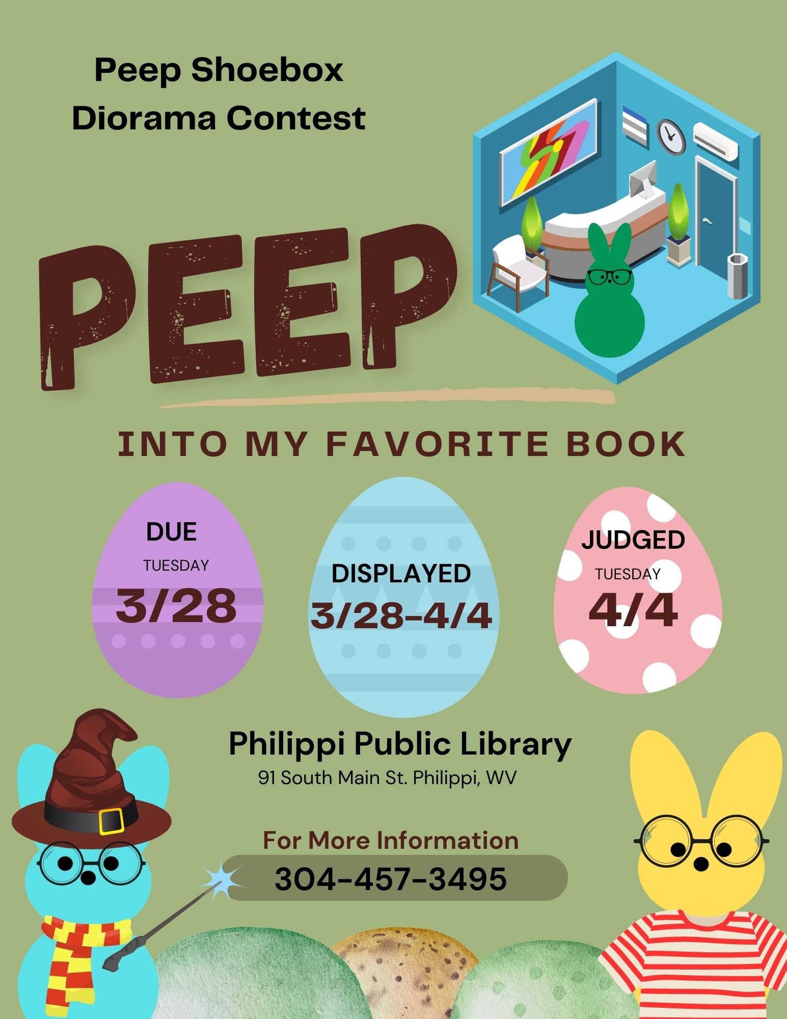 PEEP into My Favorite Book Contest Flyer